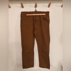 Filson dry tin cloth pant size 33/32 whiskey